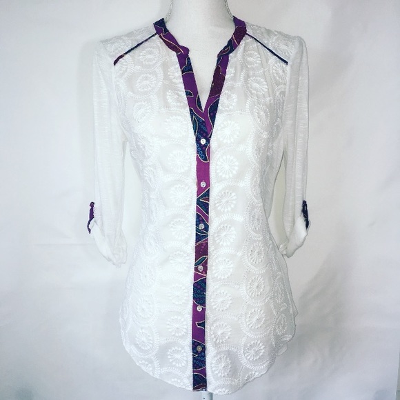 Anthropologie Tops - Anthropologie Tiny Boho Button Down Top Anthropologie Tops - Anthropologie Tiny Boho Button Down Top